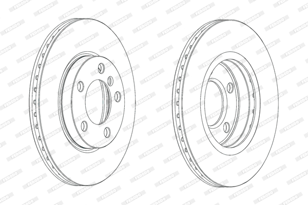 Tarcza hamulcowa FERODO DDF2122C