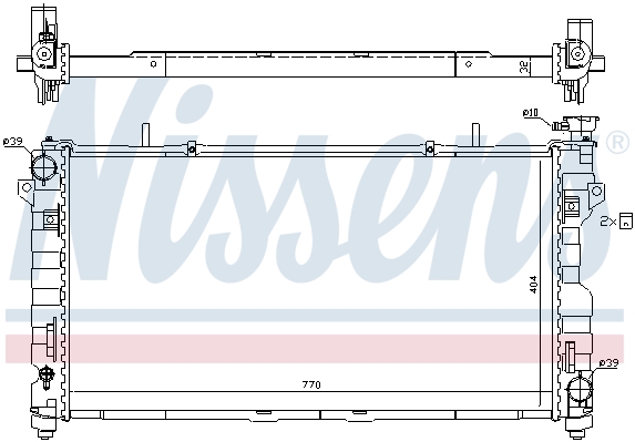 Chłodnica NISSENS 61025