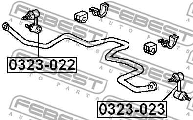 Łącznik stabilizatora FEBEST 0323-023