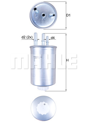 Filtr paliwa KNECHT KL 505