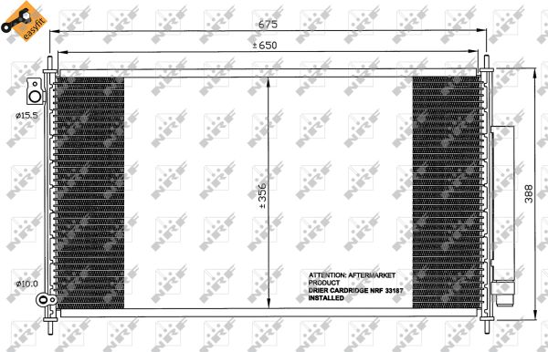 Skraplacz klimatyzacji NRF 35559