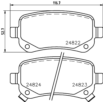 Klocki hamulcowe HELLA 8DB 355 014-331