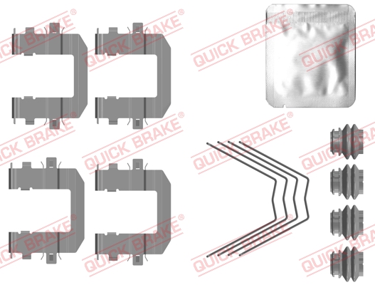Zestaw akcesoriów montażowych  klocków hamulcowych QUICK BRAKE 109-0131