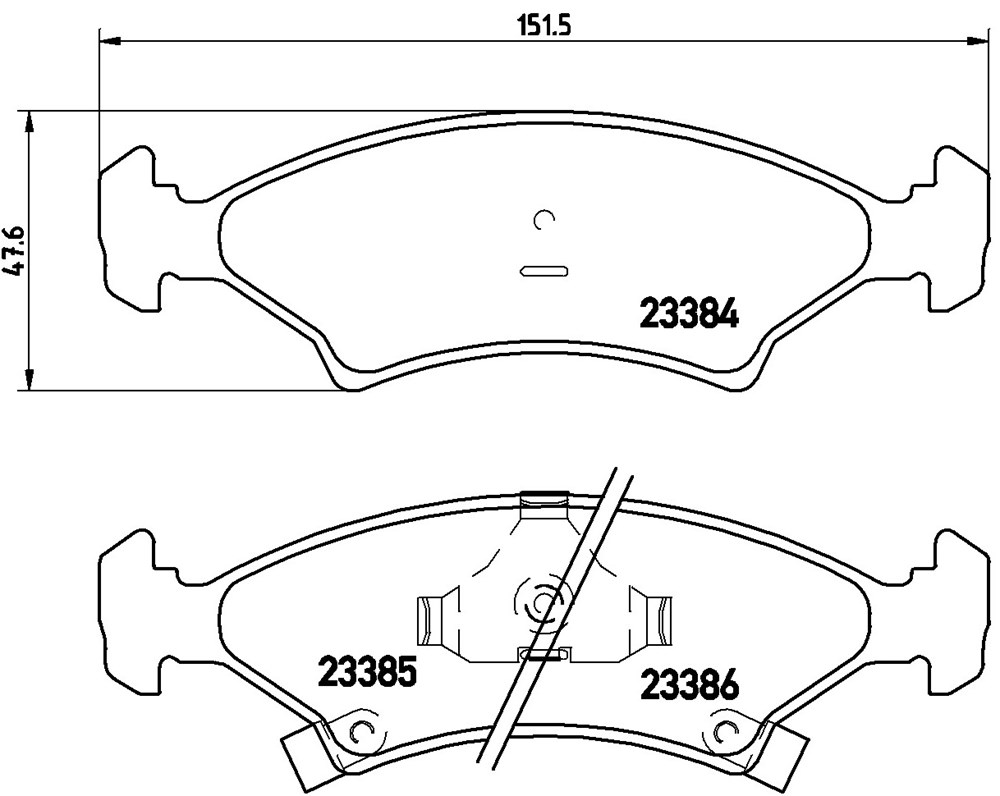 Klocki hamulcowe BREMBO P 30 009