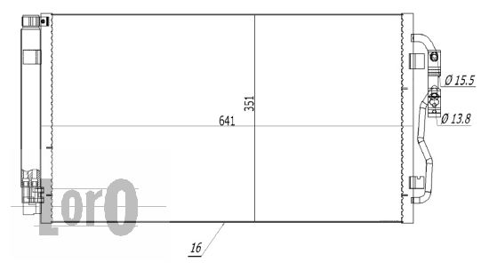 Skraplacz klimatyzacji ABAKUS 004-016-0024