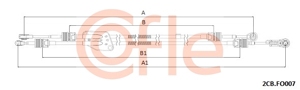 Linka dźwigni zmiany biegów COFLE 92.2CB.FO007