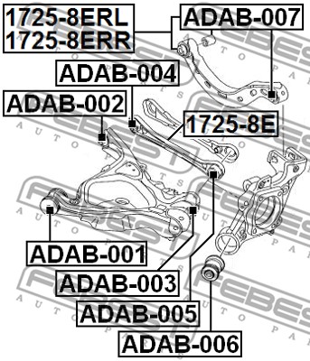 Tuleja wahacza FEBEST ADAB-005