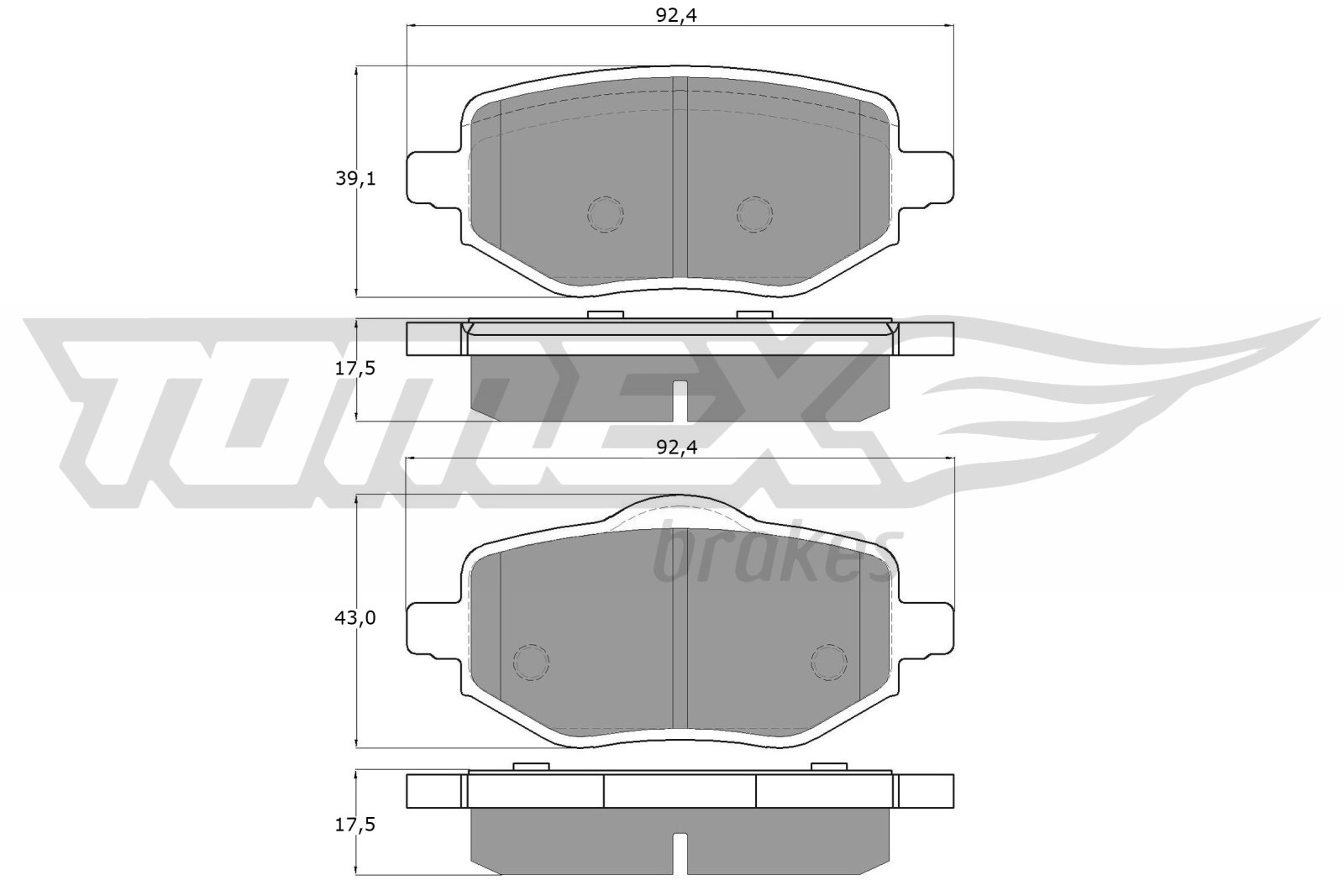 Klocki hamulcowe TOMEX BRAKES TX 60-02