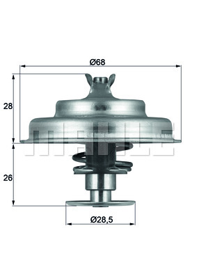 Termostat MAHLE TX 75 80D