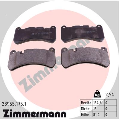 Klocki hamulcowe ZIMMERMANN 23955.175.1