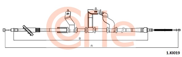 Linka hamulca ręcznego COFLE 1.KI019