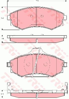 Klocki hamulcowe TRW GDB3283