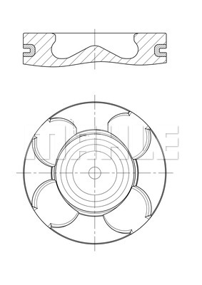 Tłok MAHLE 011 PI 00100 000