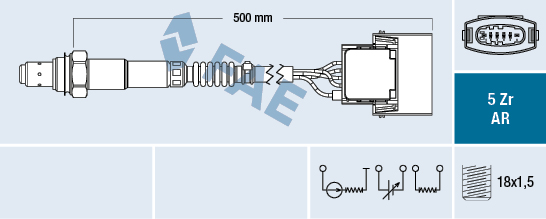 Sonda lambda FAE 75015