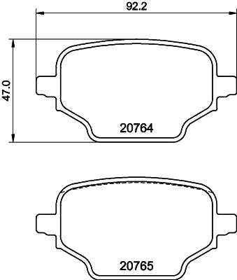 Klocki hamulcowe HELLA 8DB 355 039-911