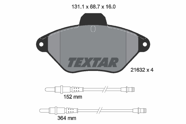 Klocki hamulcowe TEXTAR 2163201