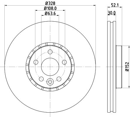 Tarcza hamulcowa HELLA 8DD 355 129-141
