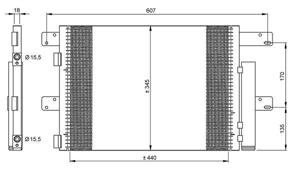 Skraplacz klimatyzacji NRF 35896