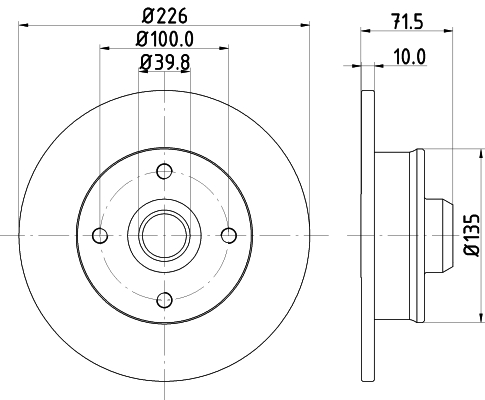 Tarcza hamulcowa HELLA 8DD 355 101-661