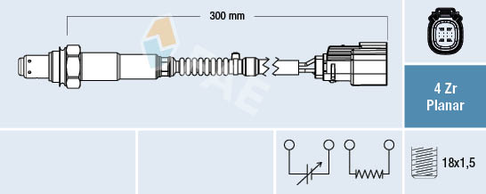 Sonda lambda FAE 77782