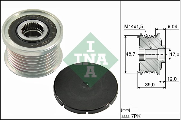 Sprzęgło alternatora INA 535 0275 10
