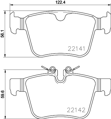 Klocki hamulcowe HELLA 8DB 355 023-361