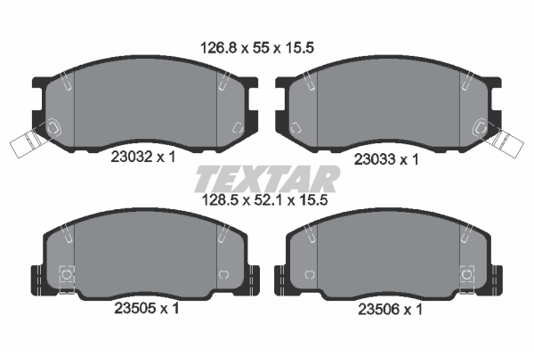 Klocki hamulcowe TEXTAR 2303201