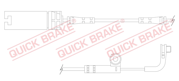 Czujnik zużycia klocków QUICK BRAKE WS 0218 B