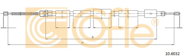 Linka hamulca ręcznego COFLE 10.6032