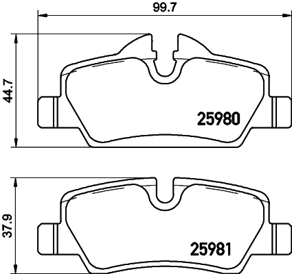 Klocki hamulcowe HELLA 8DB 355 021-481