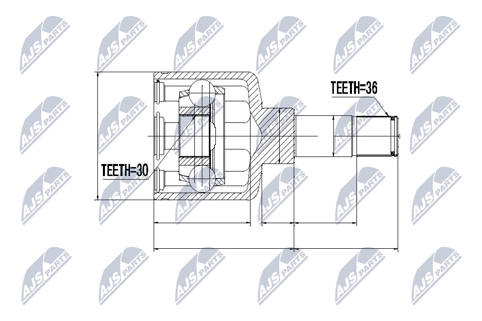 Filtr sadzy / filtr cząstek stałych, układ wydechowy NTY DPF-PE-007