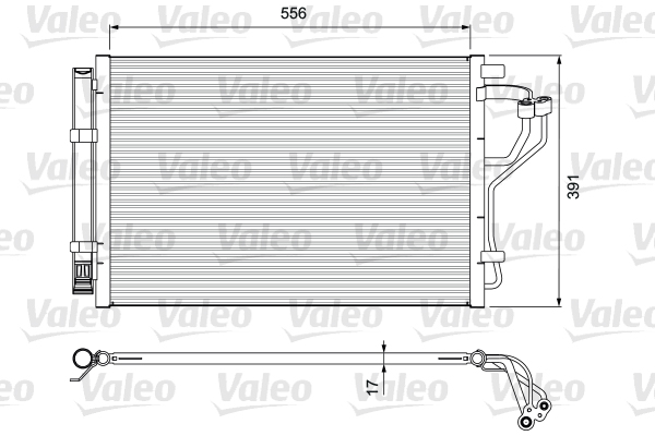 Skraplacz klimatyzacji VALEO 814394