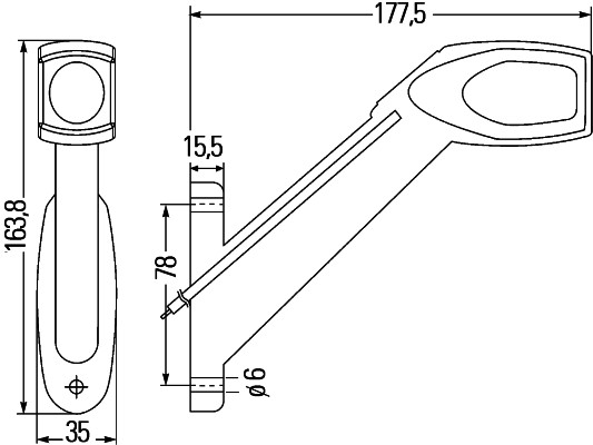 światła obrysowe HELLA 2XS 340 418-031