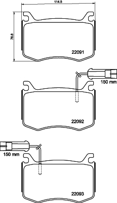 Klocki hamulcowe HELLA 8DB 355 039-051