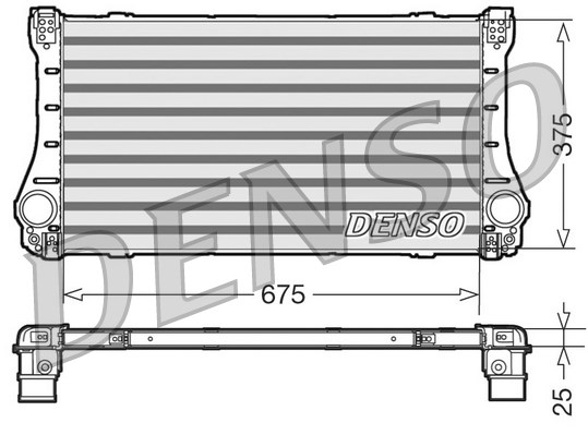 Chłodnica powietrza intercooler DENSO DIT50006