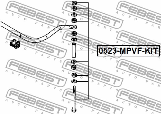 Łącznik stabilizatora FEBEST 0523-MPVF-KIT