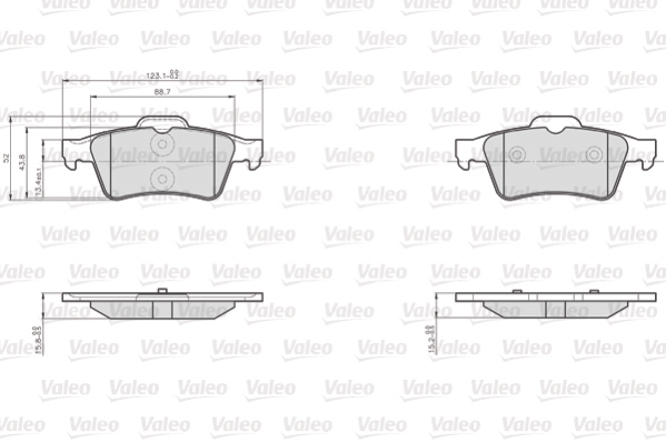 Klocki hamulcowe VALEO 872482