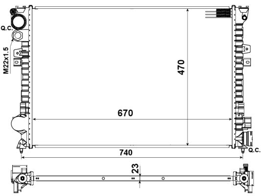 Chłodnica NRF 58958