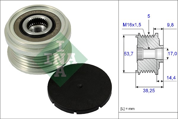 Sprzęgło alternatora INA 535 0242 10