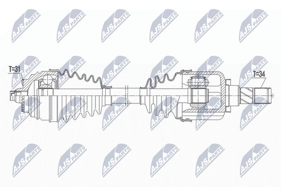 Wał napędowy NTY NPW-BM-164