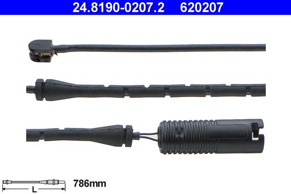 Czujnik zużycia klocków ATE 24.8190-0207.2