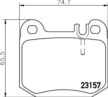 Klocki hamulcowe HELLA 8DB 355 008-831