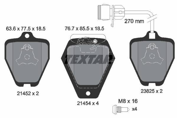 Klocki hamulcowe TEXTAR 2145201