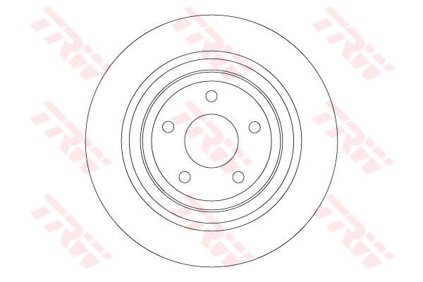 Tarcza hamulcowa TRW DF6872