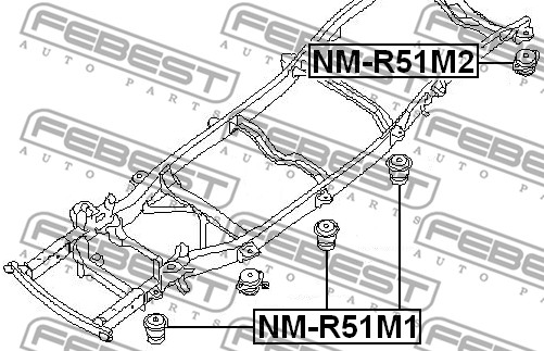 Łożyskowanie  korpusu osi FEBEST NM-R51M1