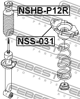 Osłona  miecha powietrznego FEBEST NSHB-P12R