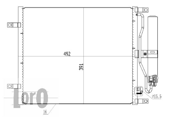 Skraplacz klimatyzacji ABAKUS 035-016-0030