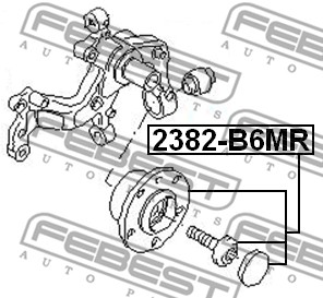 Piasta koła FEBEST 2382-B6MR