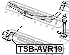 Guma stabilizatora FEBEST TSB-AVR19