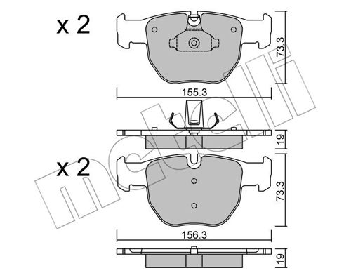 Klocki hamulcowe METELLI 22-0598-0